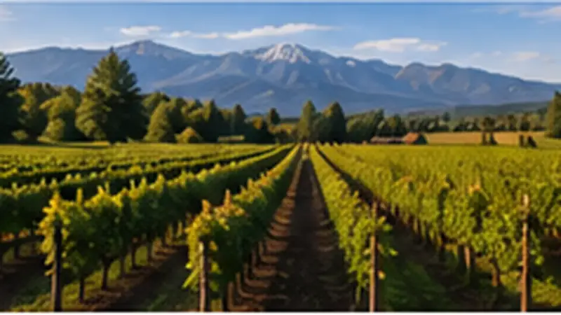 Langley vineyard and farm landscape
